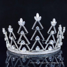 Fashion bride bridesmaid zirconia crown wedding headdress zirconia crown